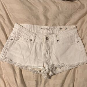 Bullhead Women's white Jean Shorts